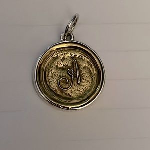 NWOT Waxing Poetic ‘A’ Initial Charm